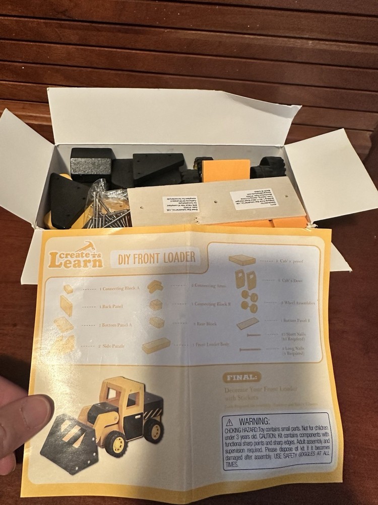 Create and Learn DIY Front Loader NEW - DIY Craft Toy