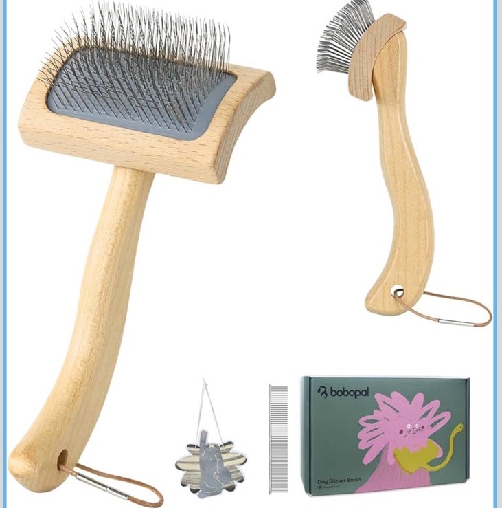 Bobopal Dog Slicker Brush & Comb Set , Small