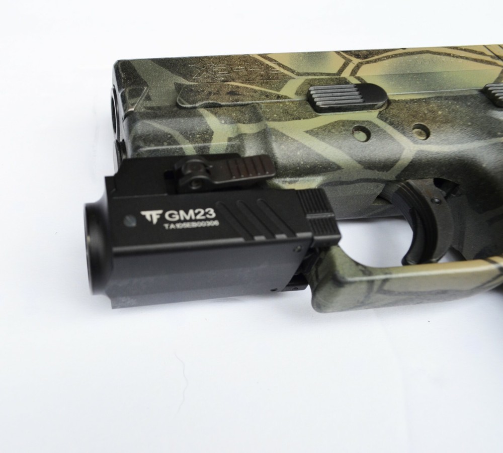 Pistol Flashlight LED Compact Handgun Tactical 800 Lumens Micro USB Charge