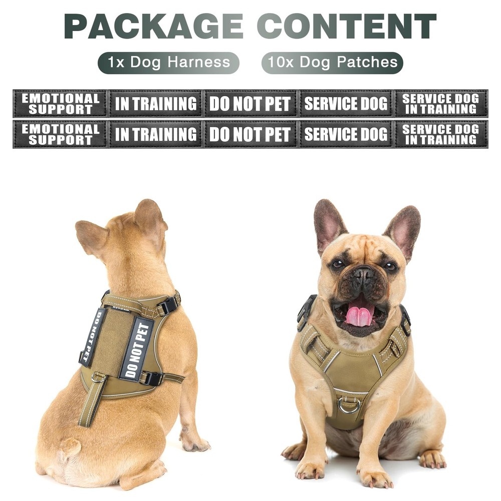WINSEE Tactical Dog Harness, No Pull Dog Harness for Medium Large D... Fast Ship