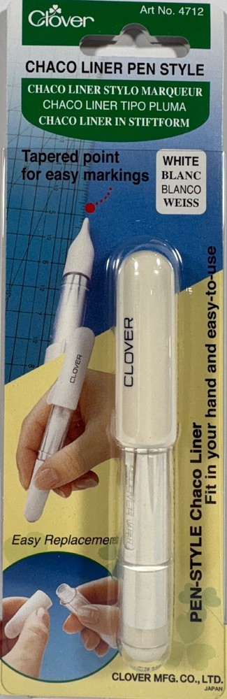 Clover Chaco Liner Pen Style-White