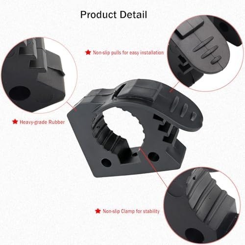 Shovel Holder & Tool Mount, Quick-Release Molle Panel Clamps for Small - 4 Pack