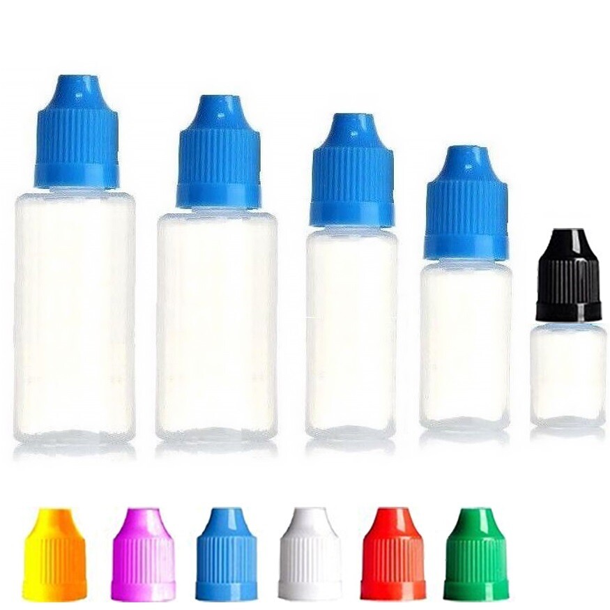 5ml 10ml 30ml 50ml Empty Plastic Squeezable Dropper Bottles Eye Liquid Droppers