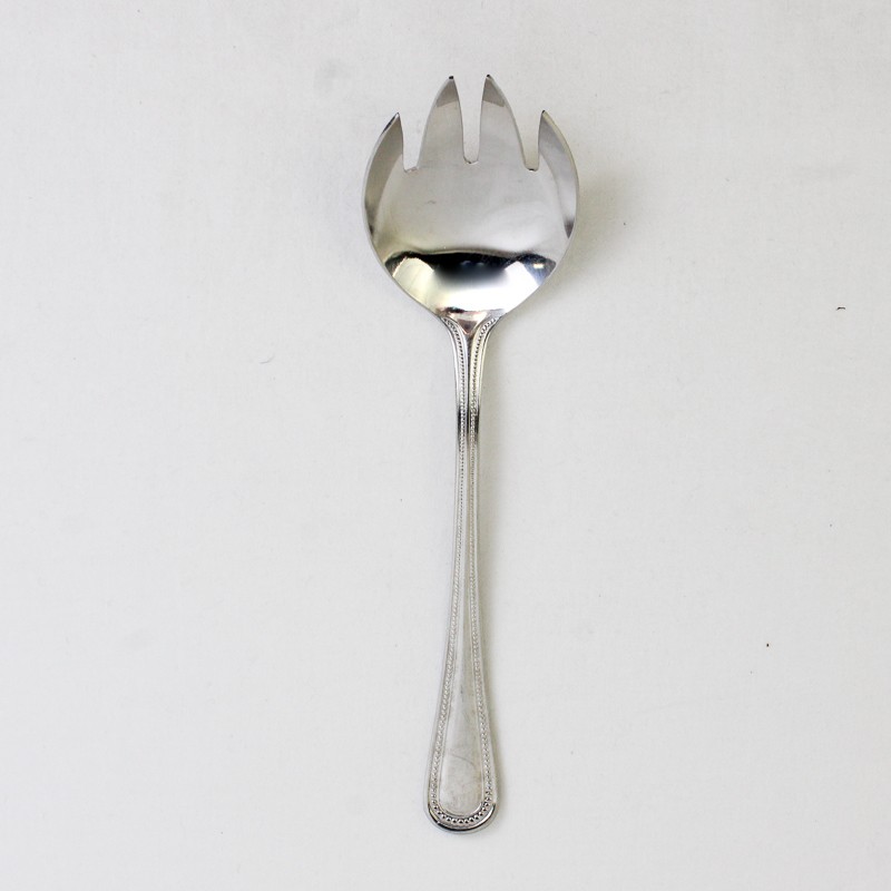 Oneida Silver OHS134 Pattern 18/8 Stainless Salad Serving Fork 7.5" Rare HTF