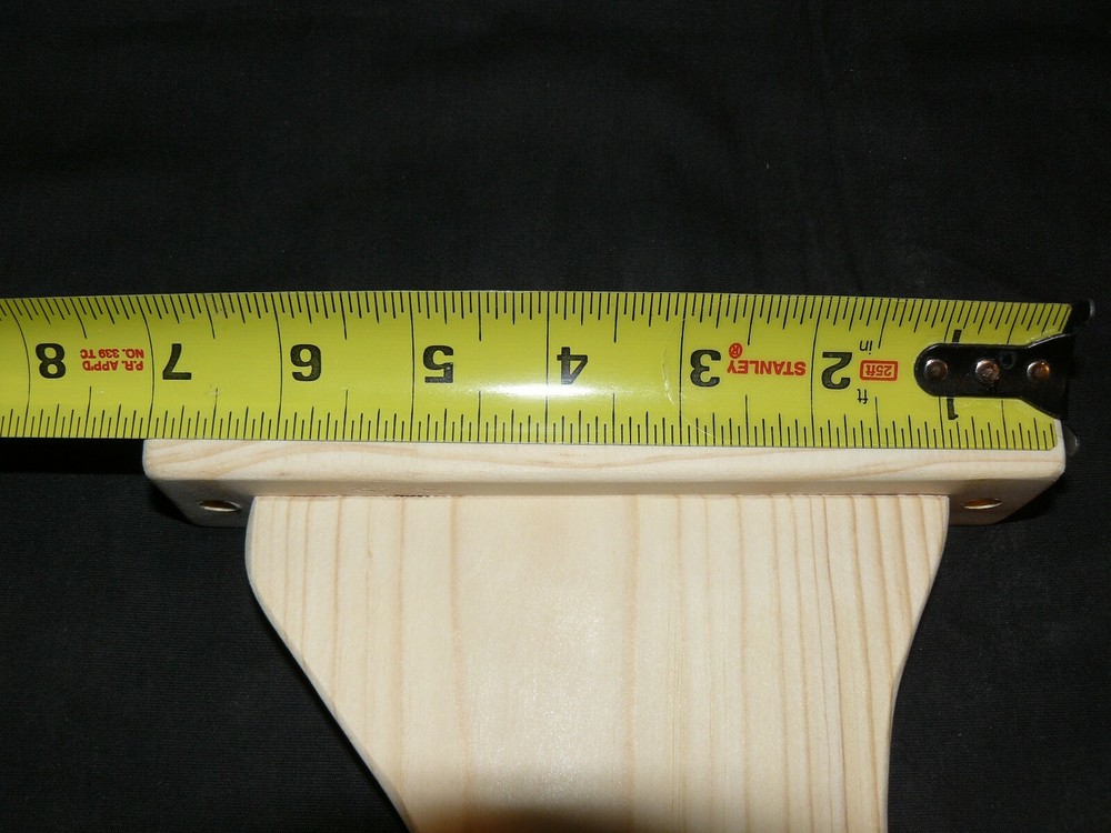 Extended Wood Curtain Rod Brackets