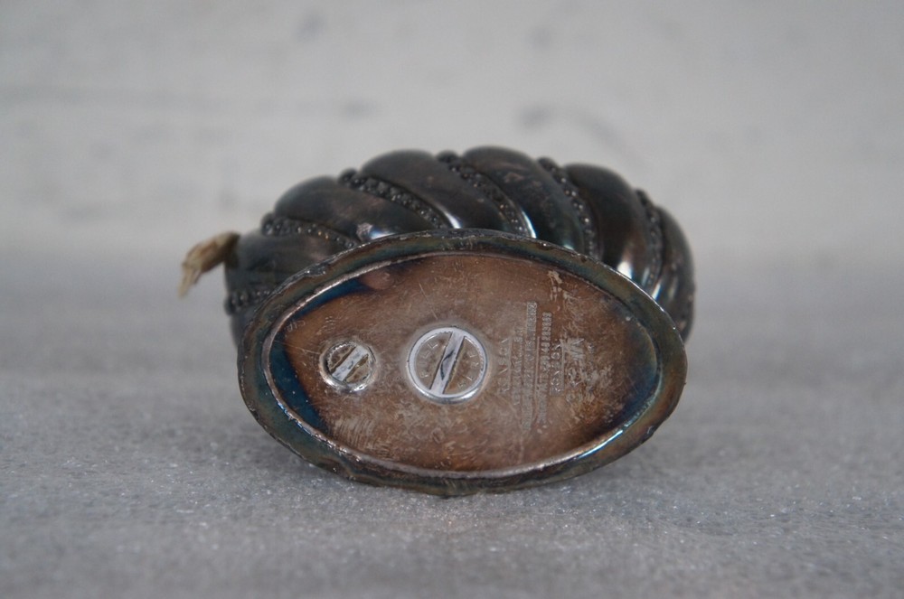 Mid Century Ronson Crown Silver Plate Cigarette Cigar Table Parlor Lighter 3"