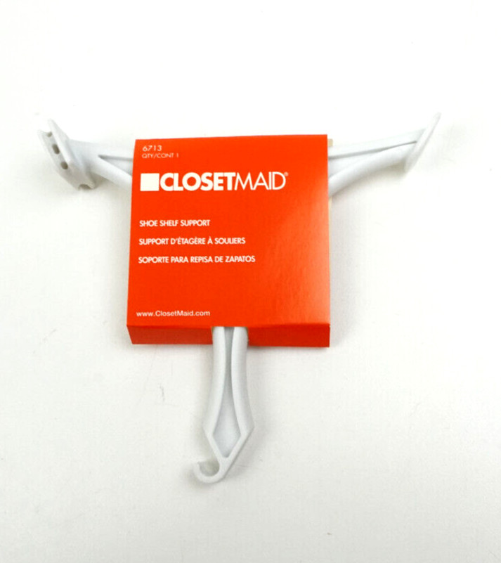 Closetmaid 5.5" Shoe Shelf Support Bracket White 6713