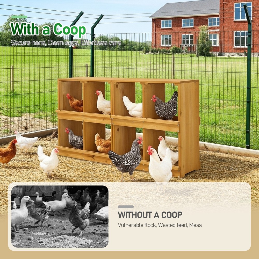 Nesting Boxes for Chickens, Wooden Chicken Nesting Box, Laying Eggs Nest Box
