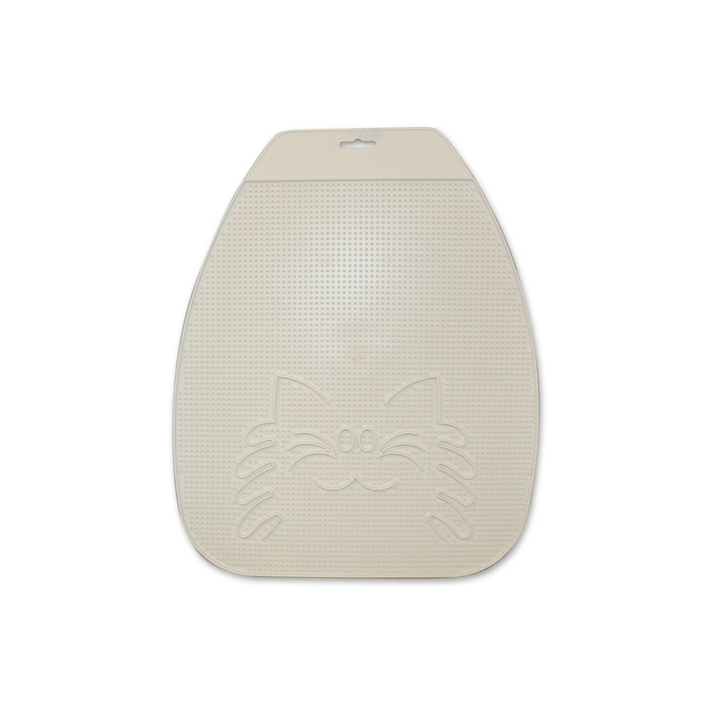 , Trackless Cat Litter Mat, White