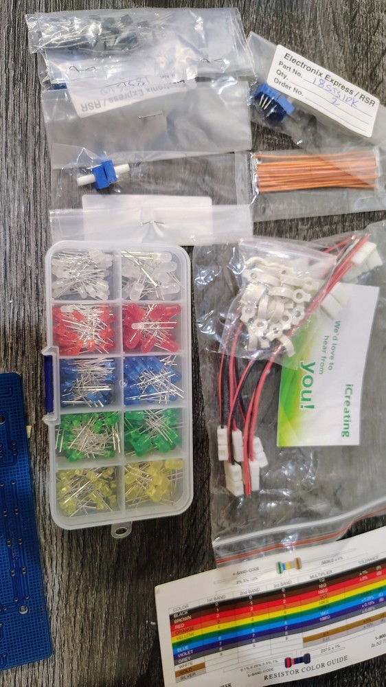 Electronics Hobbyist and Prototyping Component Lot / STEM Learning Bundle