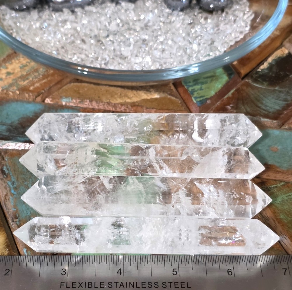 Double-Terminated Clear Quartz Wands