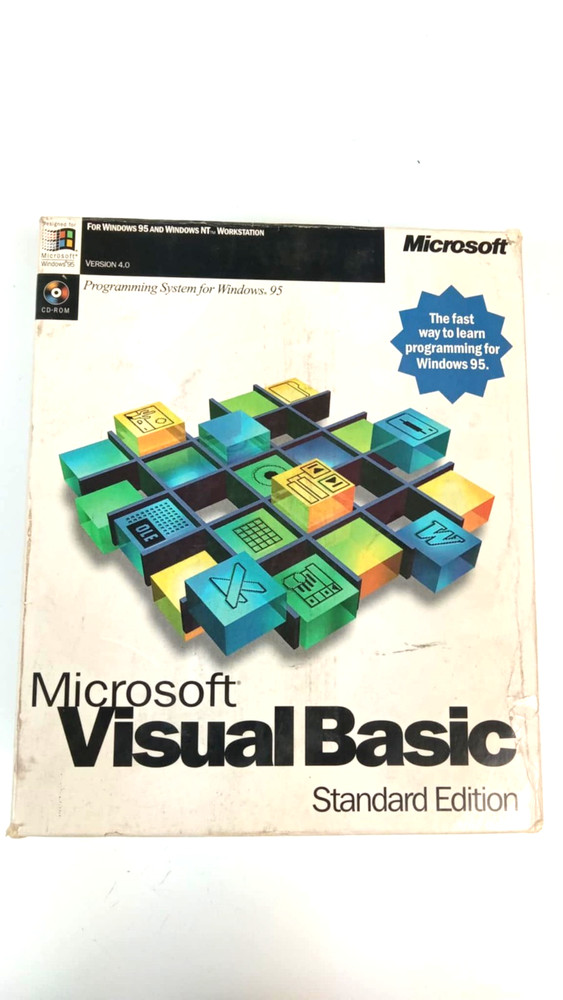 Microsoft Visual Basic Standard Edition Version 4.0 used complete Win 95 1996