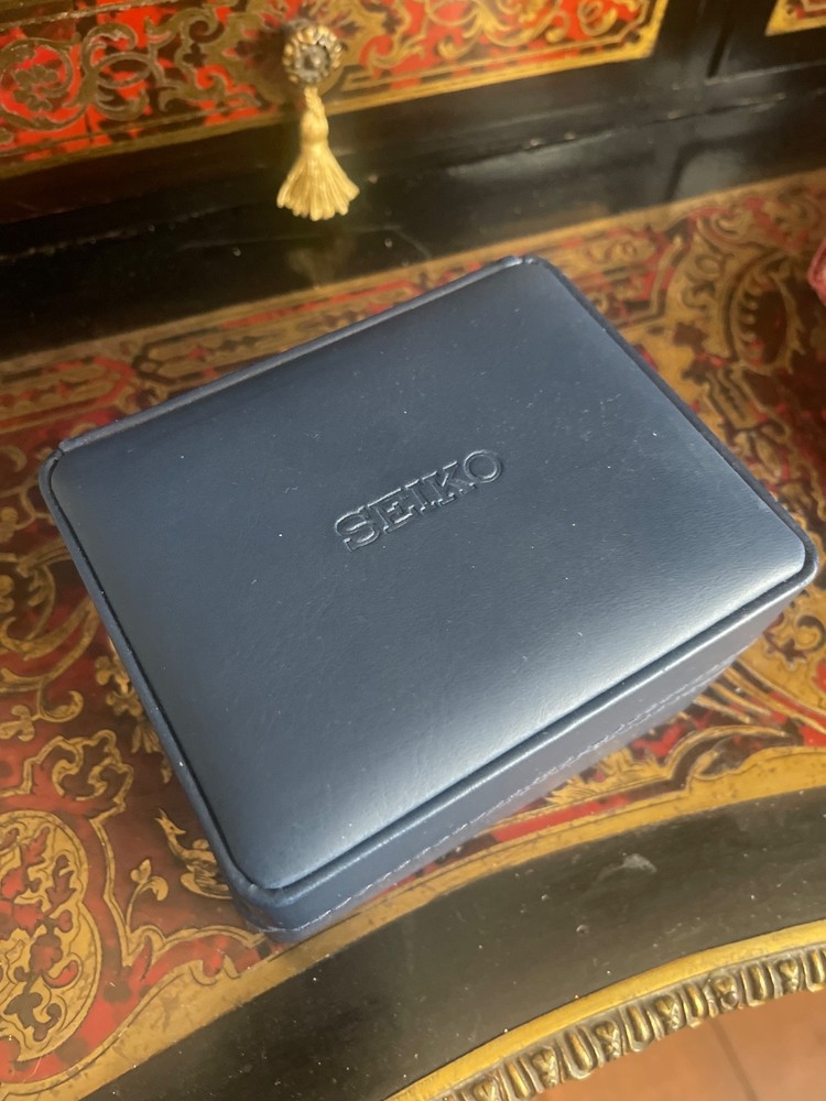 Seiko Empty Presentation Blue Leatherette Watch Box