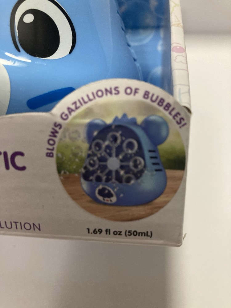 Care Bears (blue) Automatic Bubble Blower w/ Solution + 3 AA Batteries New