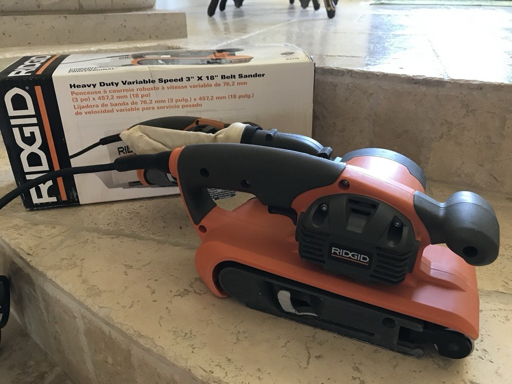 RIGID Heavy Duty Variable Speed 3” x 18” Belt Sander