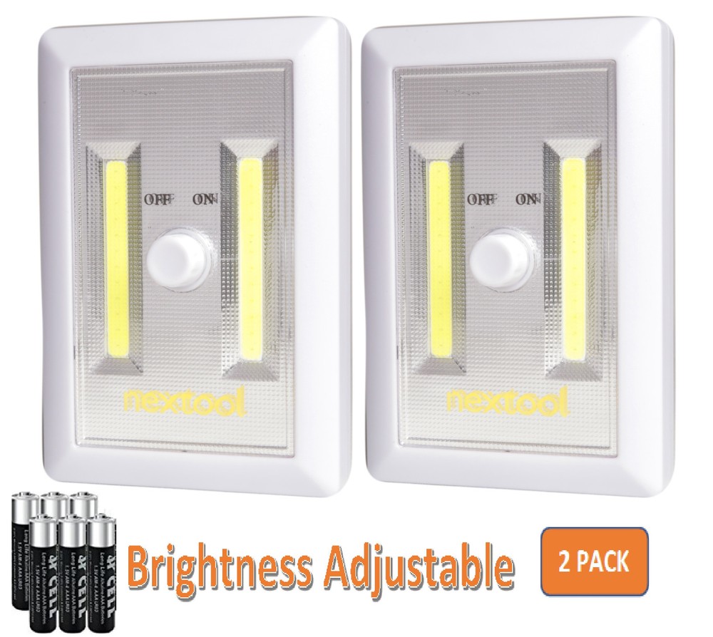 Super Bright 200 Lumen COB LED Cordless Switch Light, Brightness Adjustable