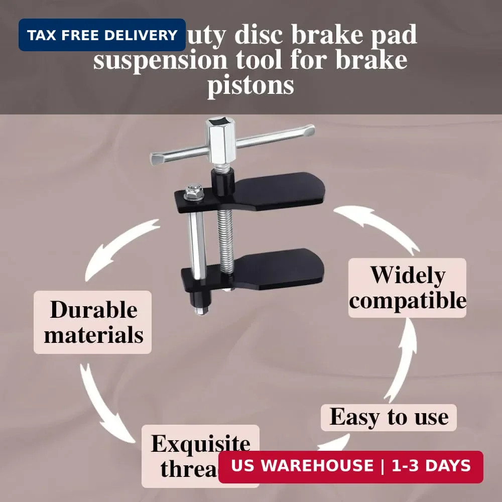 Brake Caliper Compression Tool, Caliper Piston Compressor Tool, Heavy Duty Brake