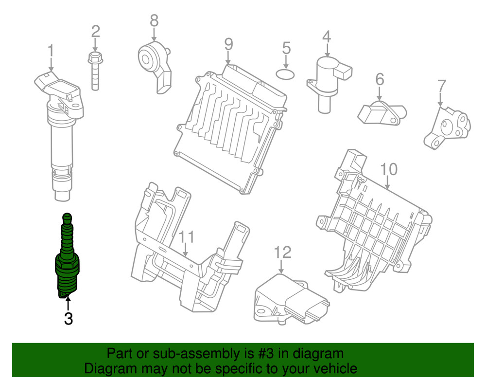 Genuine Spark Plug Kit 31286359