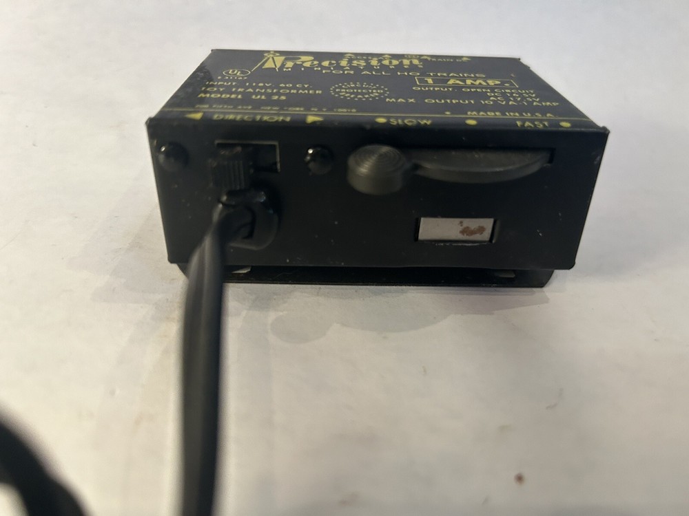 Precision Miniatures HO Train Transformer Model UL 25 - 120V AC-DC - TESTED
