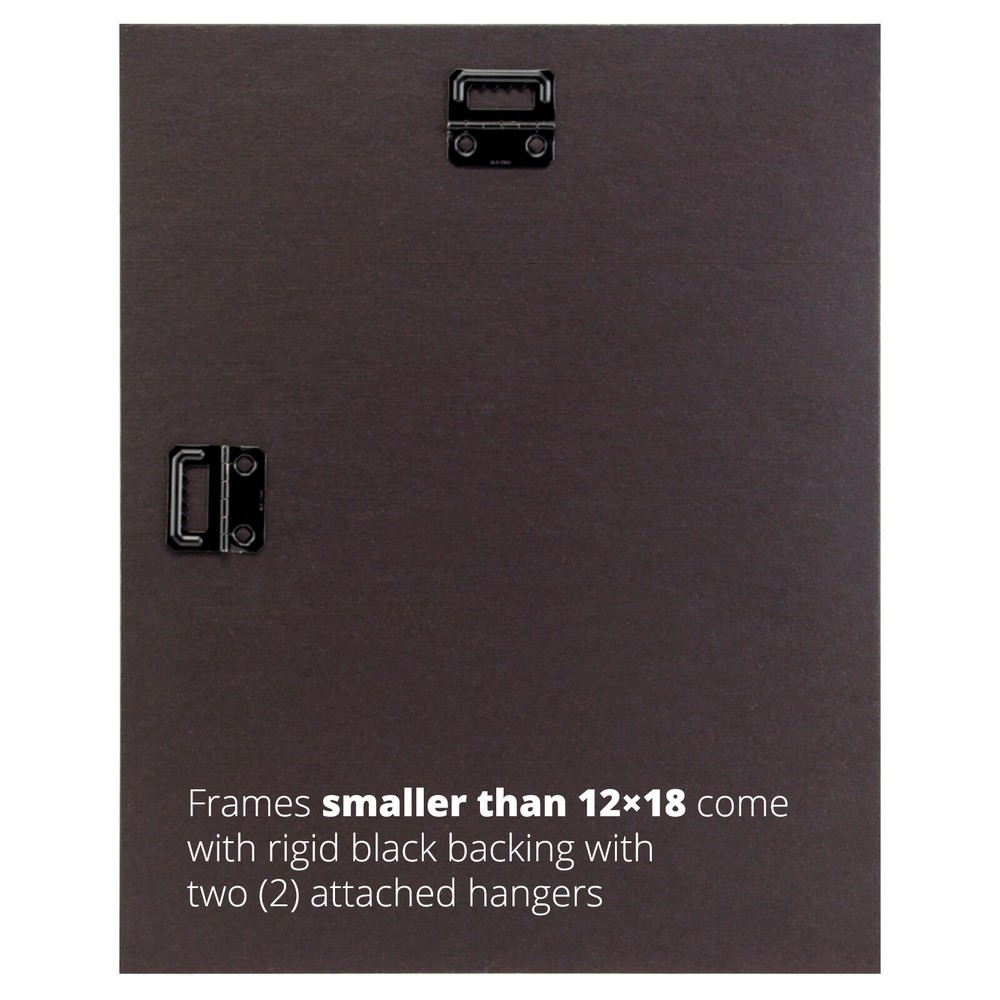 Craig Frames Contemporary 1", Modern Black Picture Frame With Single White Mat