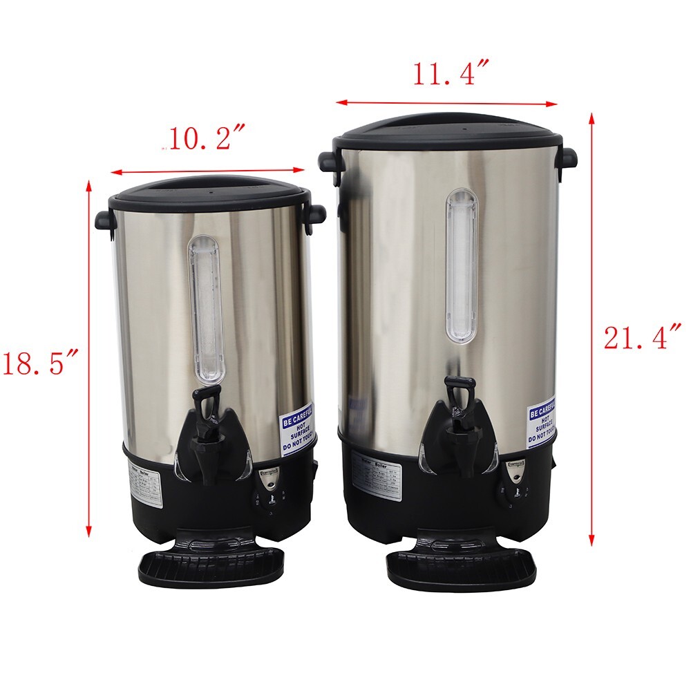 New 3.41Gallon 12.9L Stainless Steel Commercial Office Hot Milk Dispenser 110V