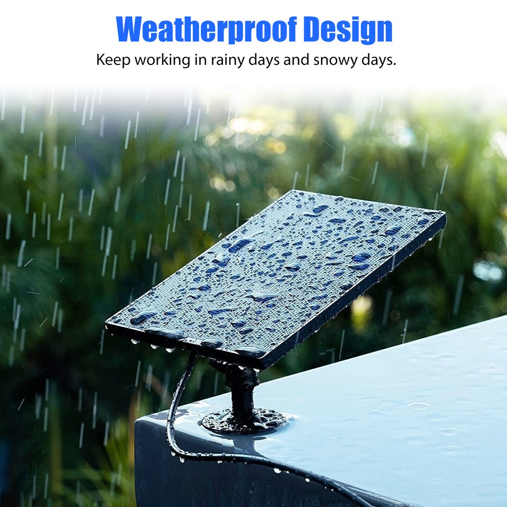 Solar Panel Micro USB C Power CCTV Camera Security Cam Battery Charger Outdoor