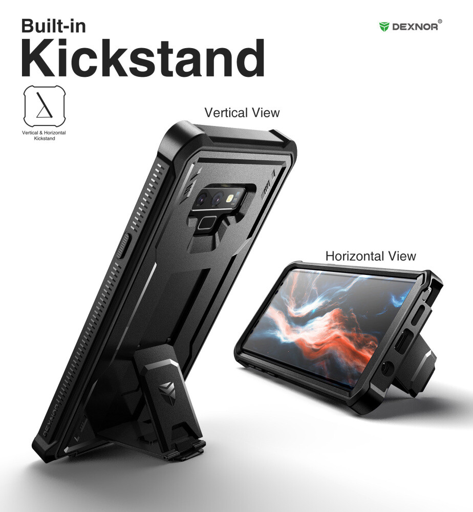 DEXNOR Case for Samsung Galaxy Note 9, Full-Body with Built-in Screen Protector