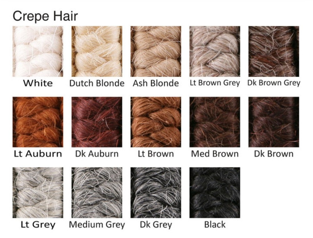 Ben Nye Crepe Wool Hair 36"