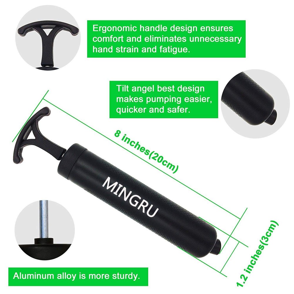 Ball pump (1 PACK - BLACK, 8")