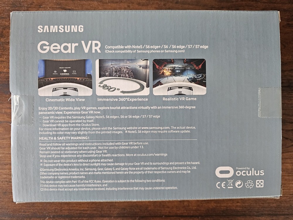Samsung Gear VR Oculus Virtual Reality Headset
