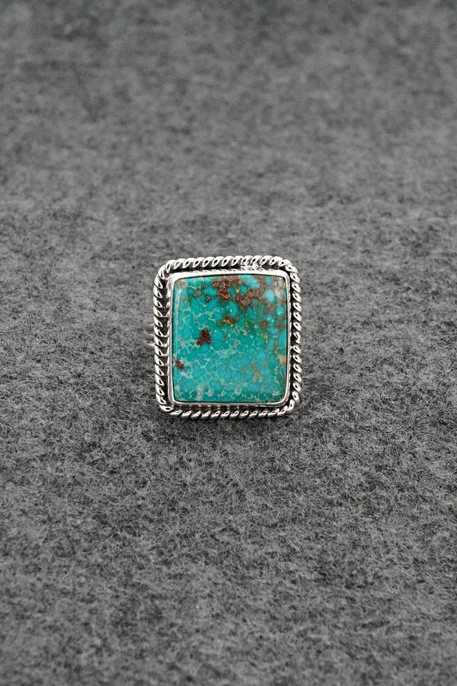 Turquoise & Sterling Silver Ring - Eugene Gruber - Size 7
