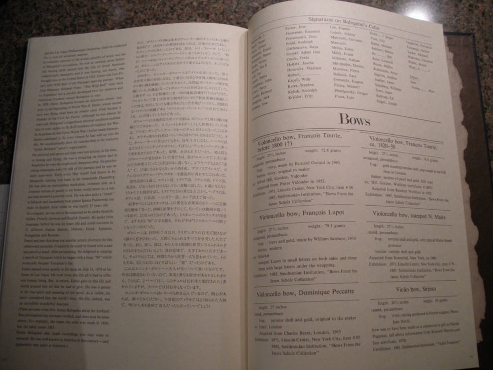 Classic Bowed String Instruments Smithsonian Institution Book 1986, Violins Bows