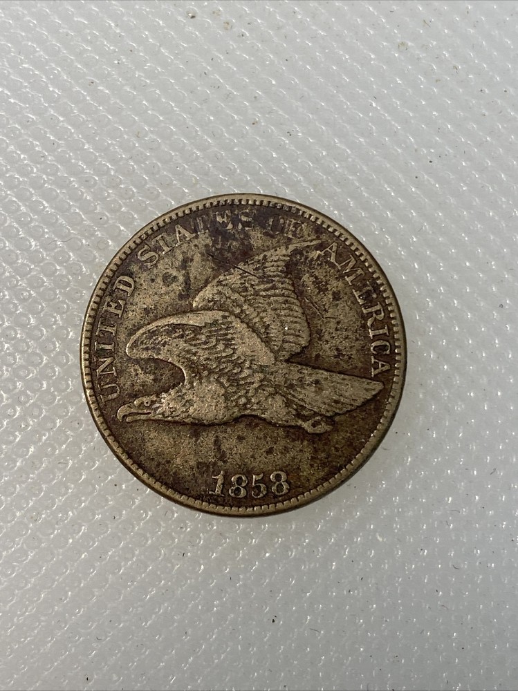 1858 flying eagle cent U1