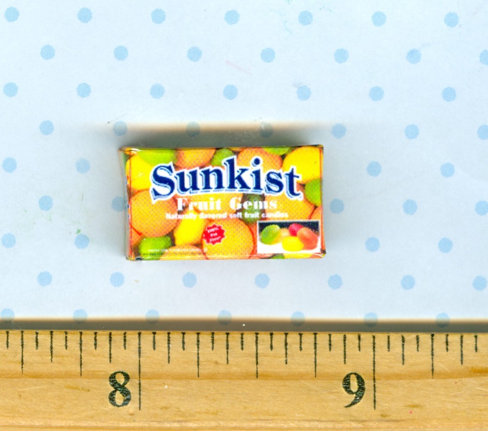 Dollhouse MINIATURE Size Fruit Candy Box