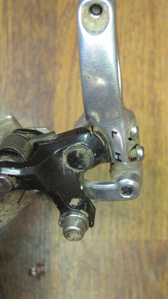 VINTAGE SRAM X-9 34.9 CLAMP-ON TOP PULL TRIPLE FRONT DERAILLEUR