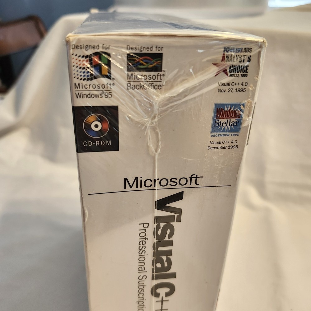 Microsoft Visual C++ Version 4.0 PC CD-ROM for Windows 95/NT 1995 Professional