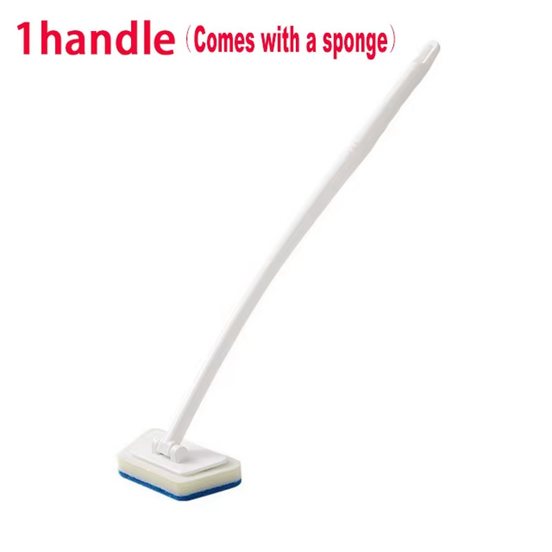 Bathroom Sponge Cleaning Brush Multi-Functional Tool Long Handle Removable House