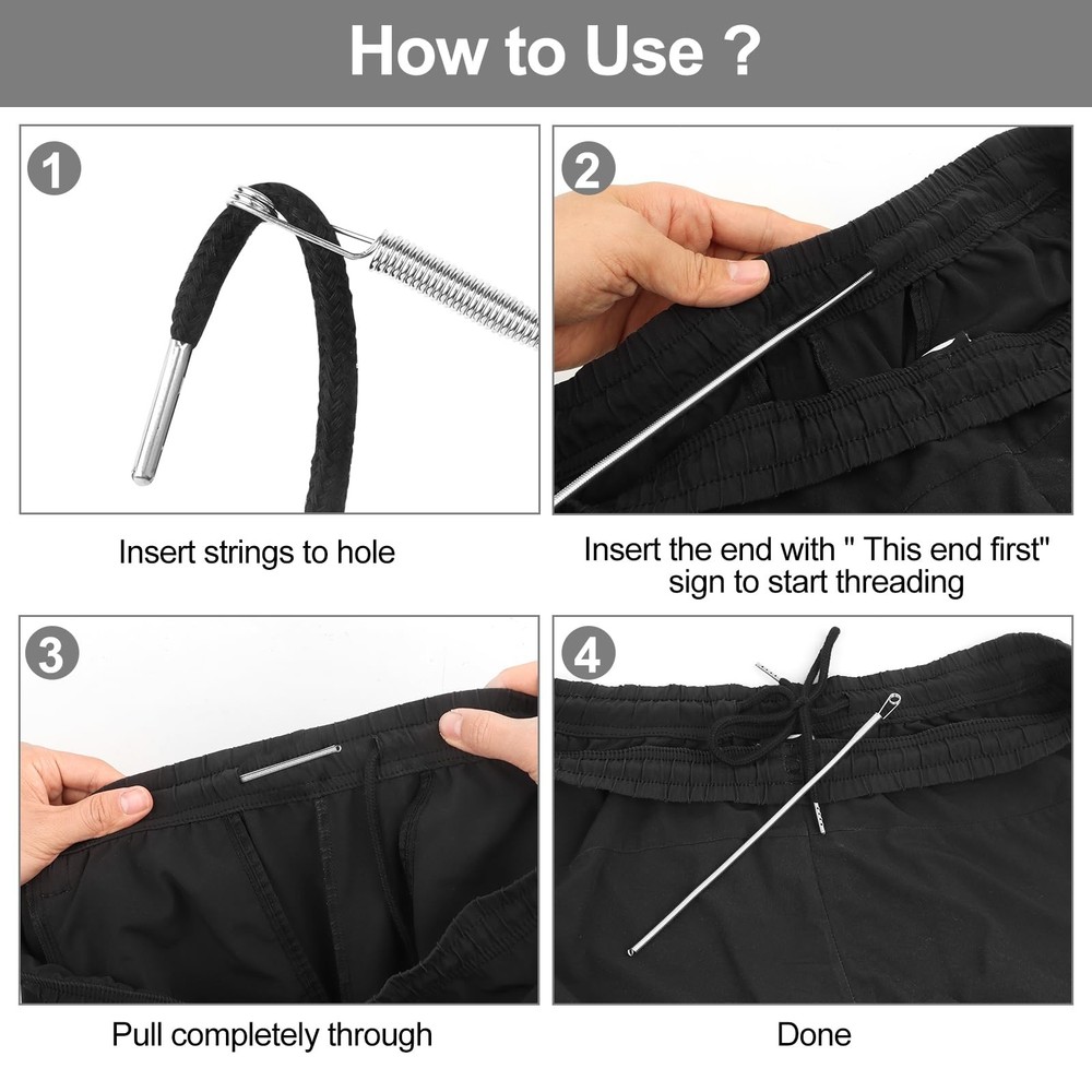 12PCS Drawstring Cord, 57 Inch Drawstring for Sweatpants, Drawstrings Replace...