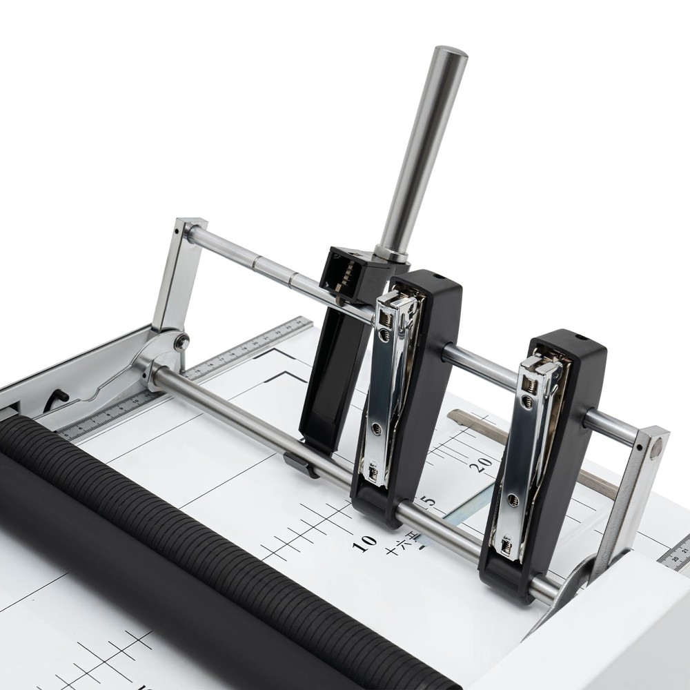 Manual A3 Book Binder Machine 2-in-1 Folding Binding with Handle Staples 60W