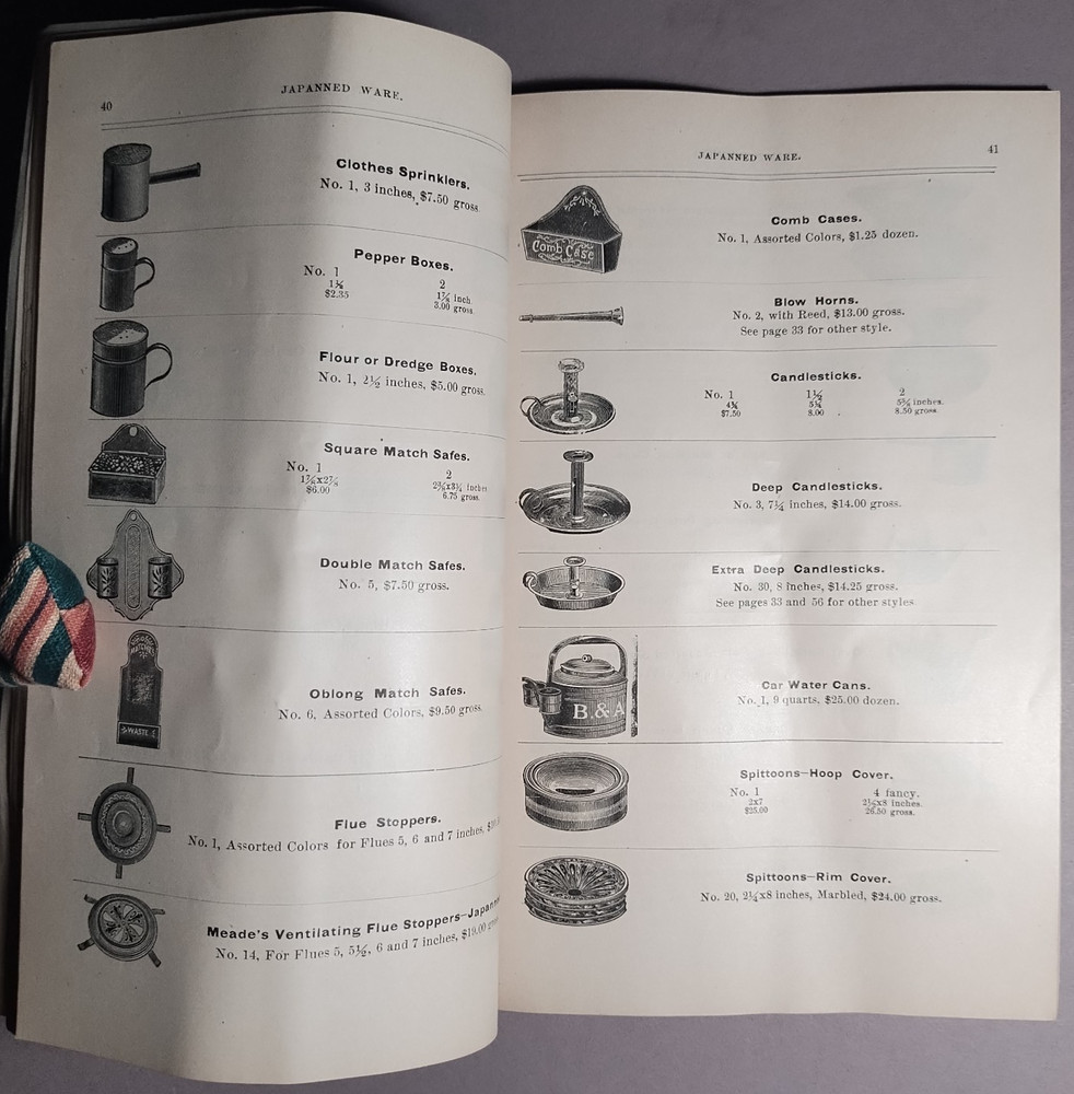 1885 Sidney Shepard Cookware Tinware Houseware Tin Metal Catalog B3-101