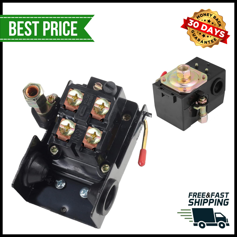 Air Compressor Pressure Switch W/ Unloader Replacement For Craftsman Sears 240V