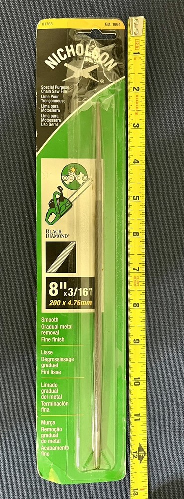 Nicholson Chainsaw File 8”x 3/16”