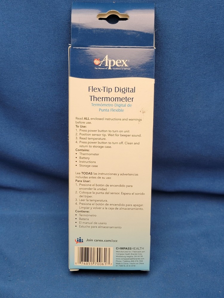 Apex Flex-Tip Digital Thermometer which is NEW