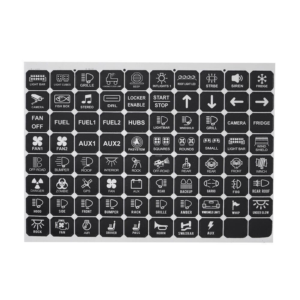 RGB 8 Gang Switch Panel Toggle On-Off LED Light Bar Switch Relay System Marine