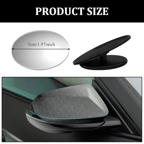 Blind Spot Mirror, Side Mirror Blindspot, Frameless Car Blindspot 2PCS Circle