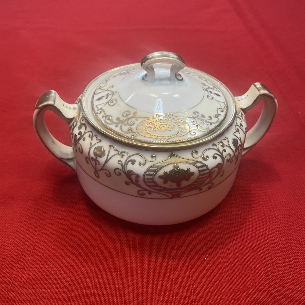 Vintage Sugar Bowl/HandPainted