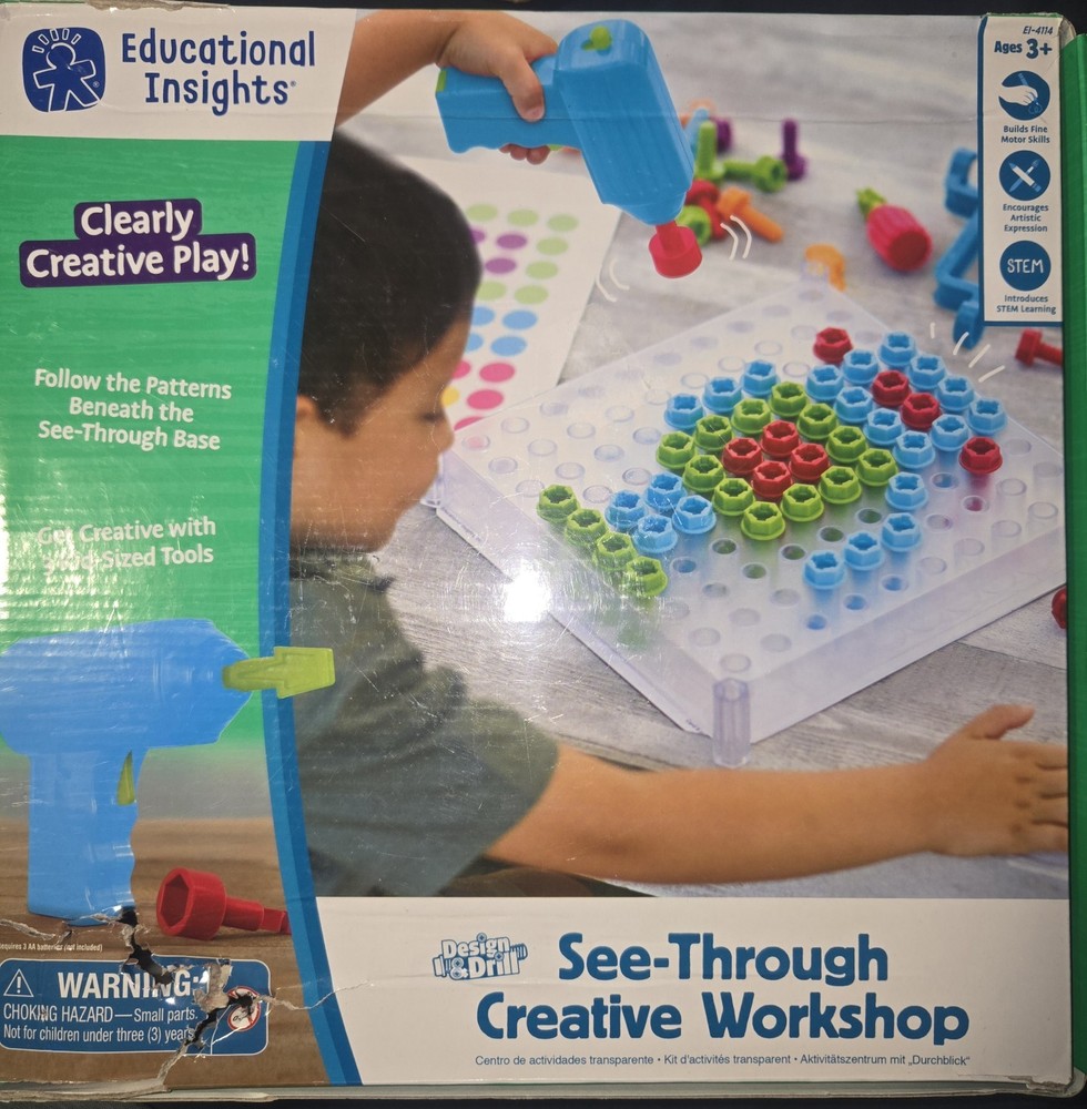 Educational Insights Design & Drill See- Through Creative Workshop STEM Learning