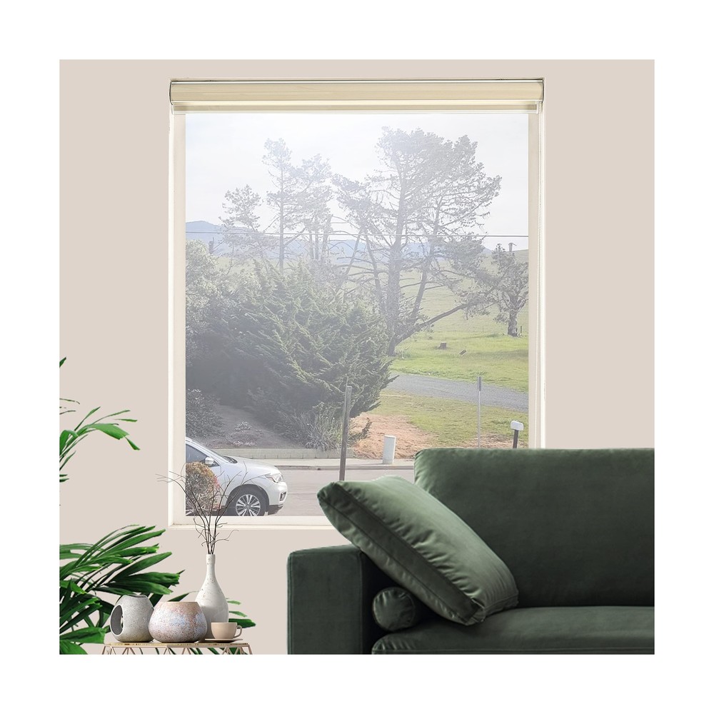 Window Blind Dual Layer Polyester Zebra Roller Light Filtering Sheer Shades W...