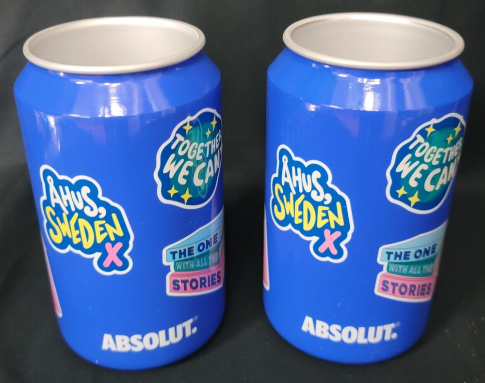 Absolut Vodka Metal Drink Cups