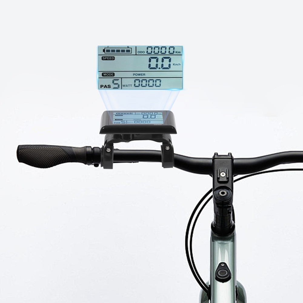 Electric Bicycle Display Screen E-Bike LCD Display Screen Rectangle 10*6cm